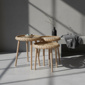 Rattan Bambu Sehpa 4 Ayaklı (El Yapımı)
